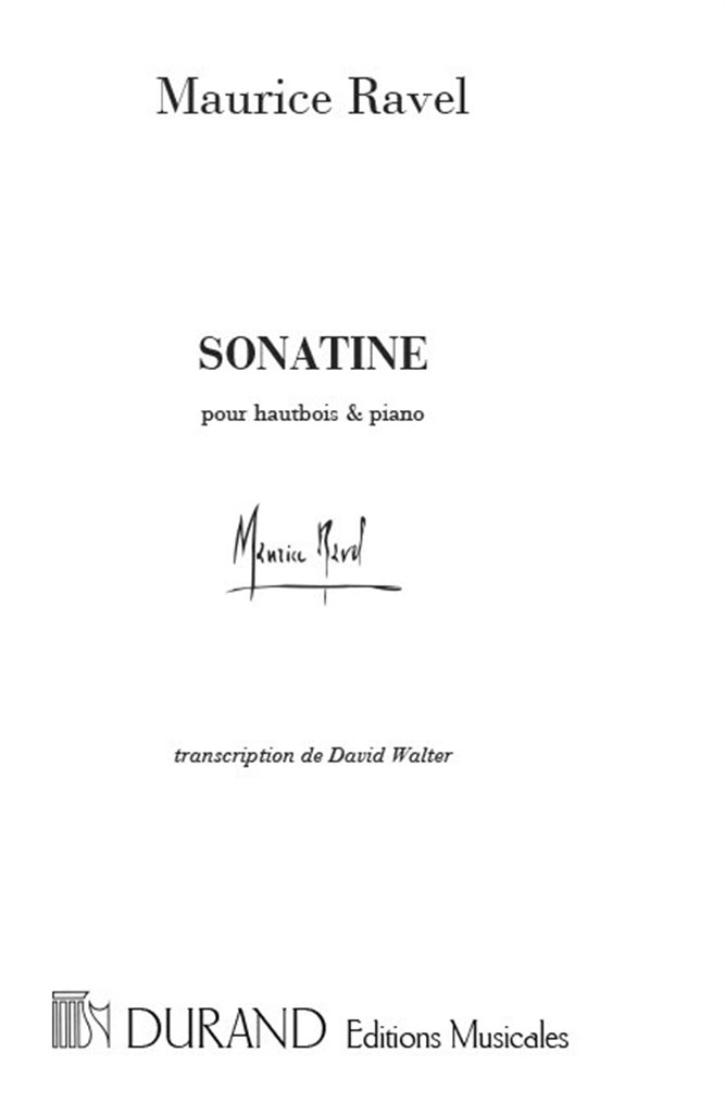 Sonatine Hautbois-Piano (David Walter)